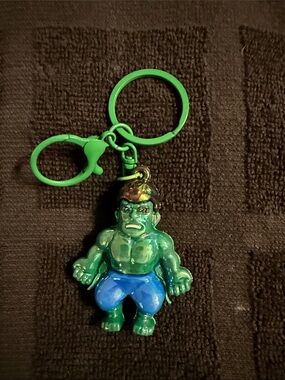 Green Superhero Kids Keychain - Blue Shorts ( Incredible Hulk )